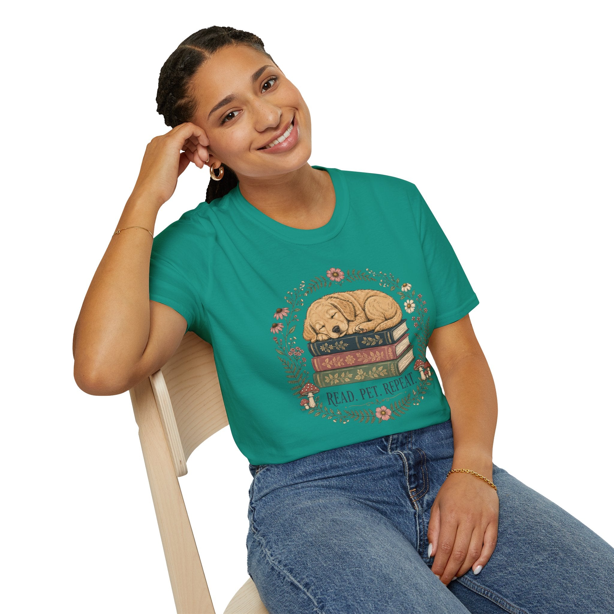 'Read. Pet. Repeat.' T-Shirt
