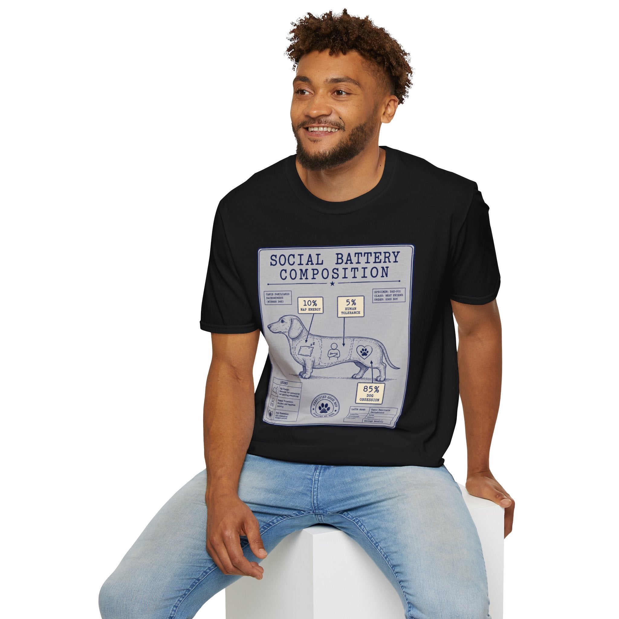 Social Battery Composition T-Shirt