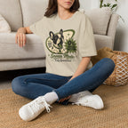 0% Social Battery French Bulldog T-shirt