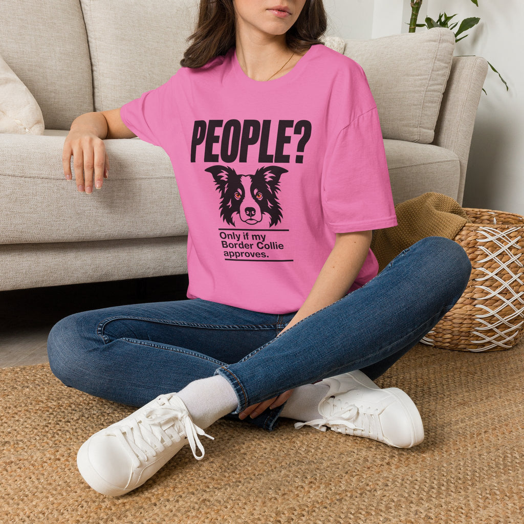 "People?" Border Collie T-shirt