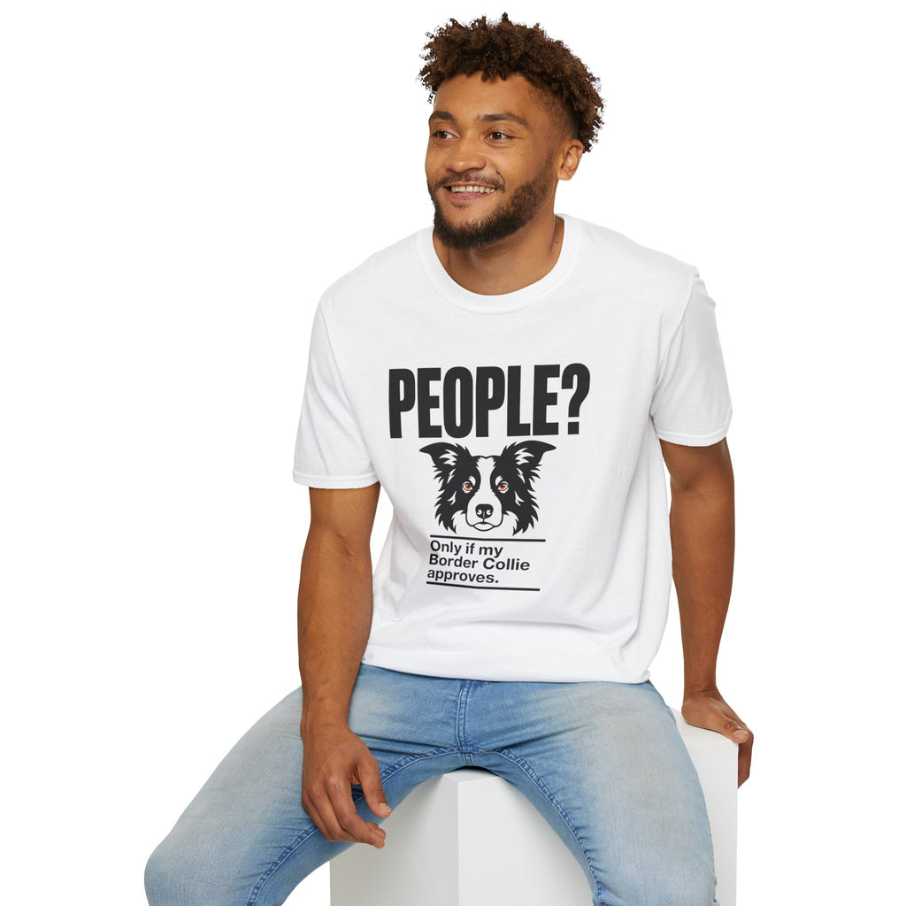 "People?" Border Collie T-shirt