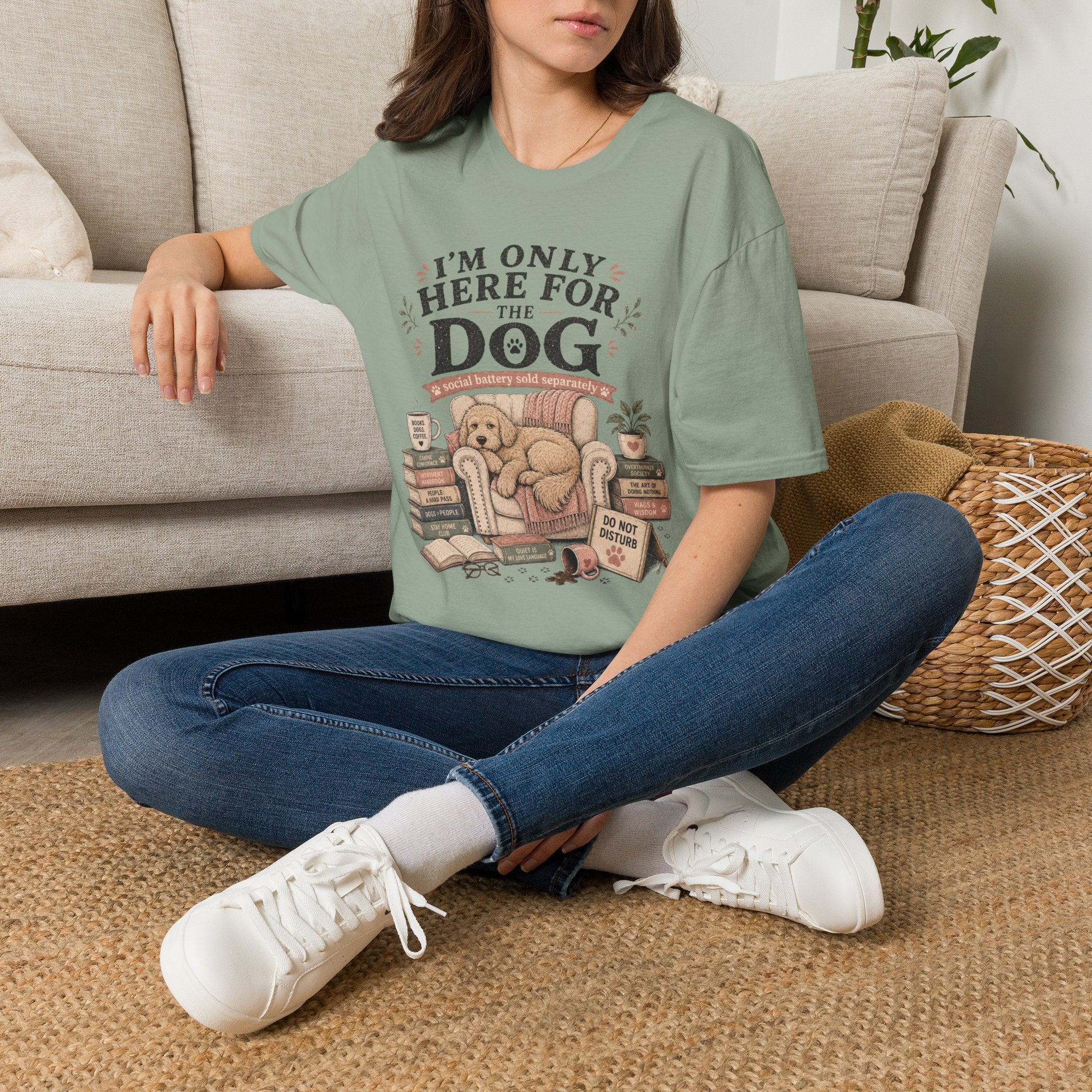 Here For Dog T-Shirt