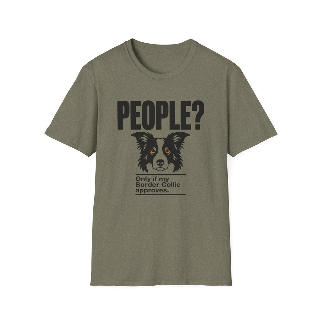 "People?" Border Collie T-shirt