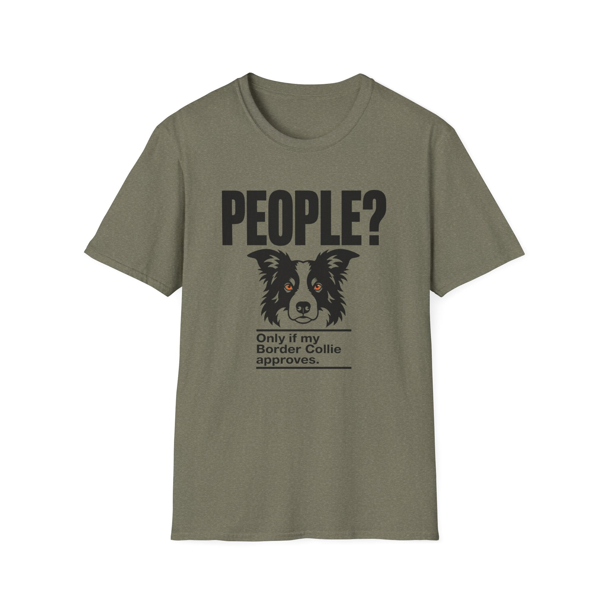 "People?" Border Collie T-shirt