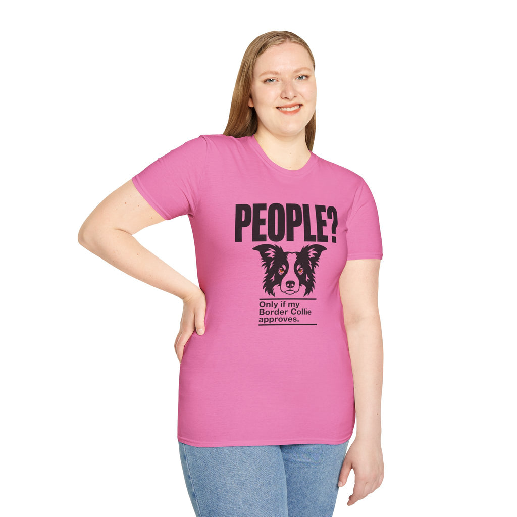 "People?" Border Collie T-shirt