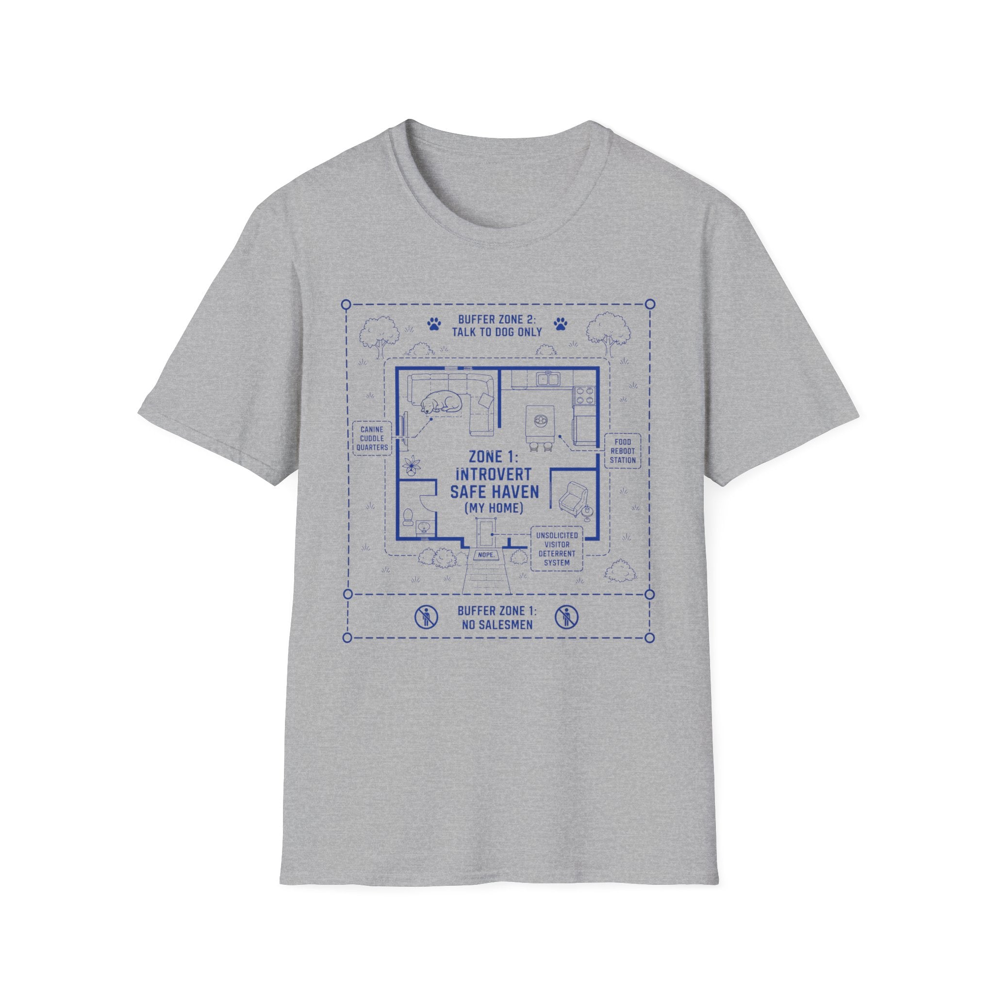 "Zone 1: Introvert Safe Haven" T-shirt