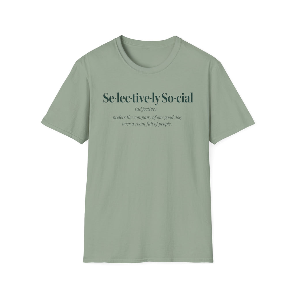 Selectively Social Battery T-Shirt