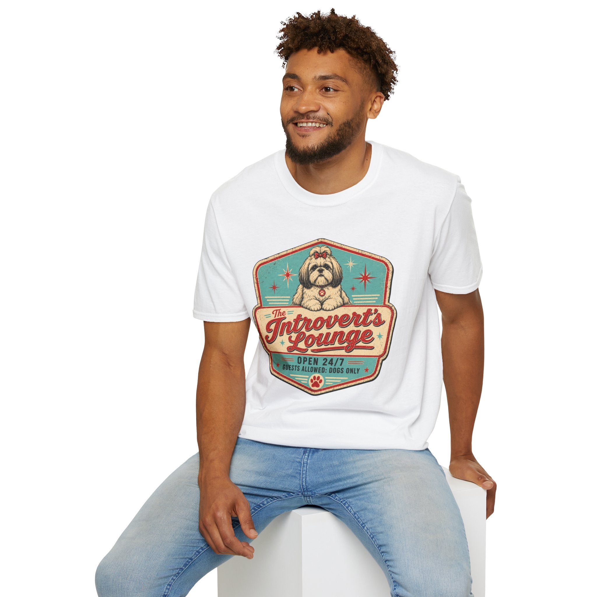 Introvert's Lounge Shih Tzu T-Shirt
