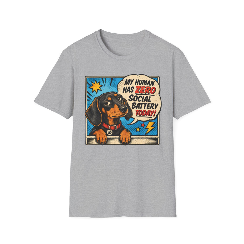 My Human Has Zero Social Battery T-shirt