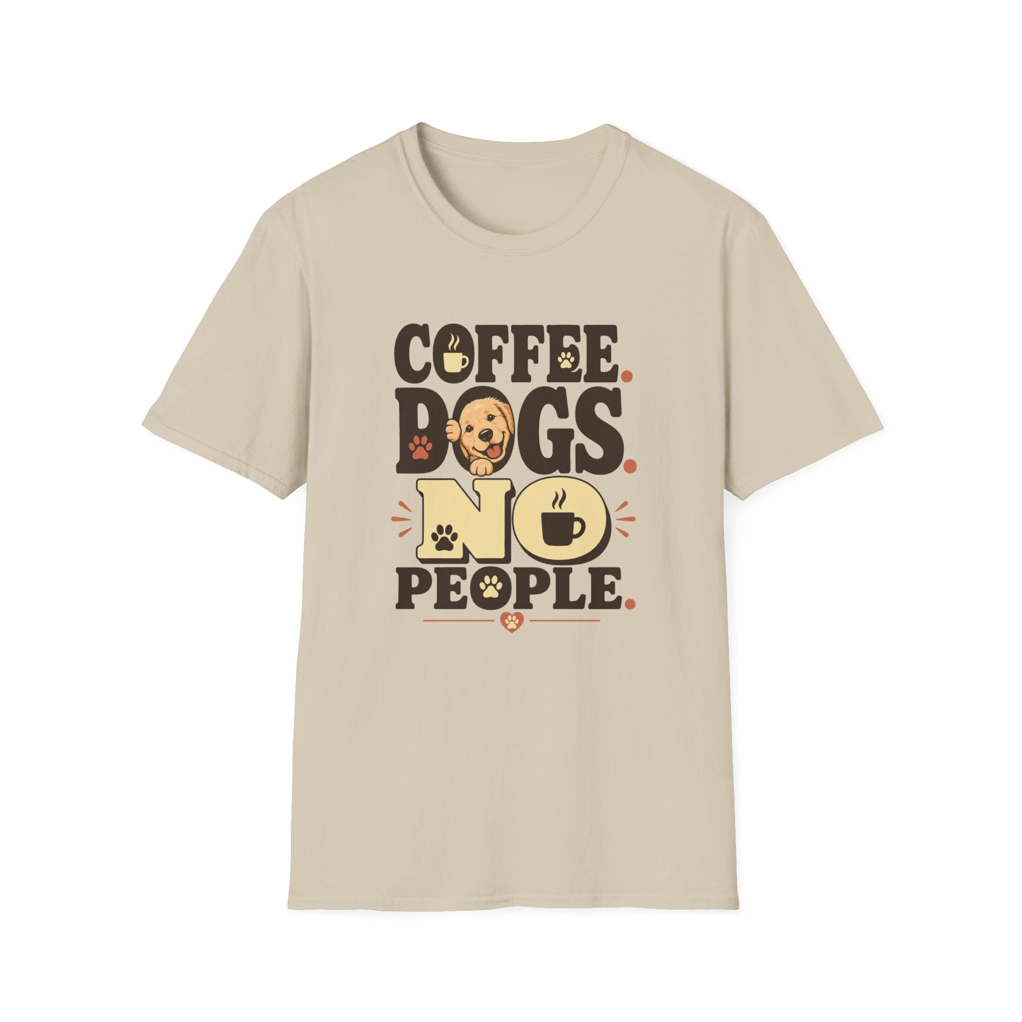 Coffee. Dogs. No People. T-Shirt