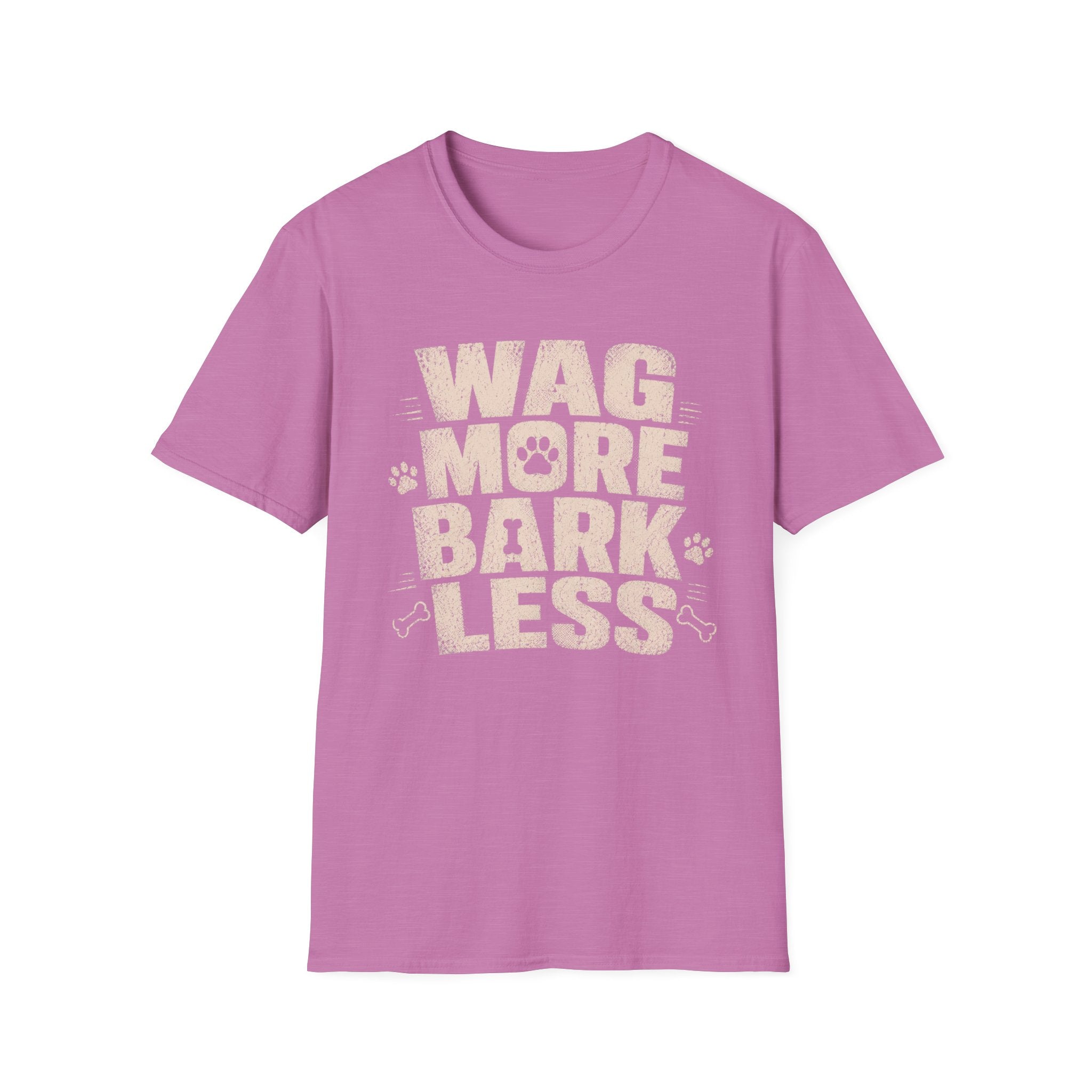 Wag More Bark Less T-Shirt — Funny Dog Lover Tee