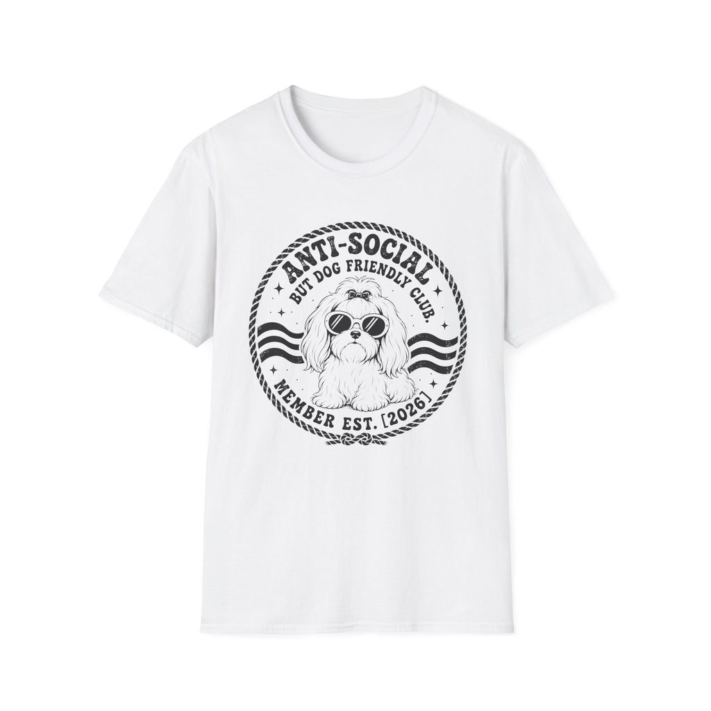 Anti-Social But Dog Friendly T-Shirt