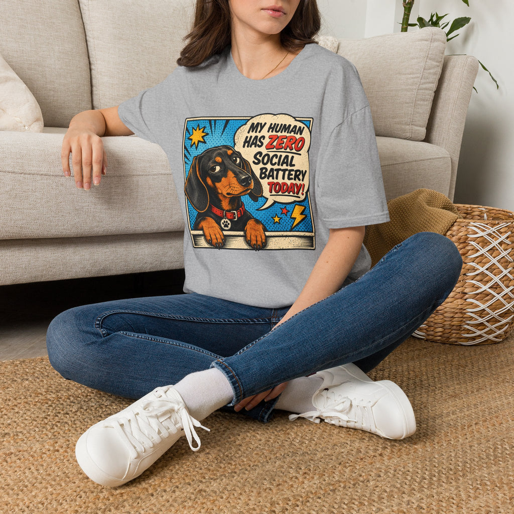 My Human Has Zero Social Battery T-shirt