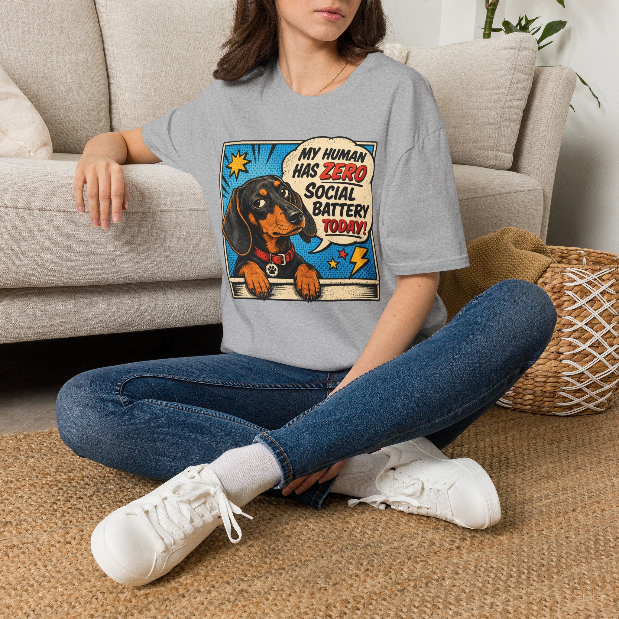 My Human Has Zero Social Battery T-shirt