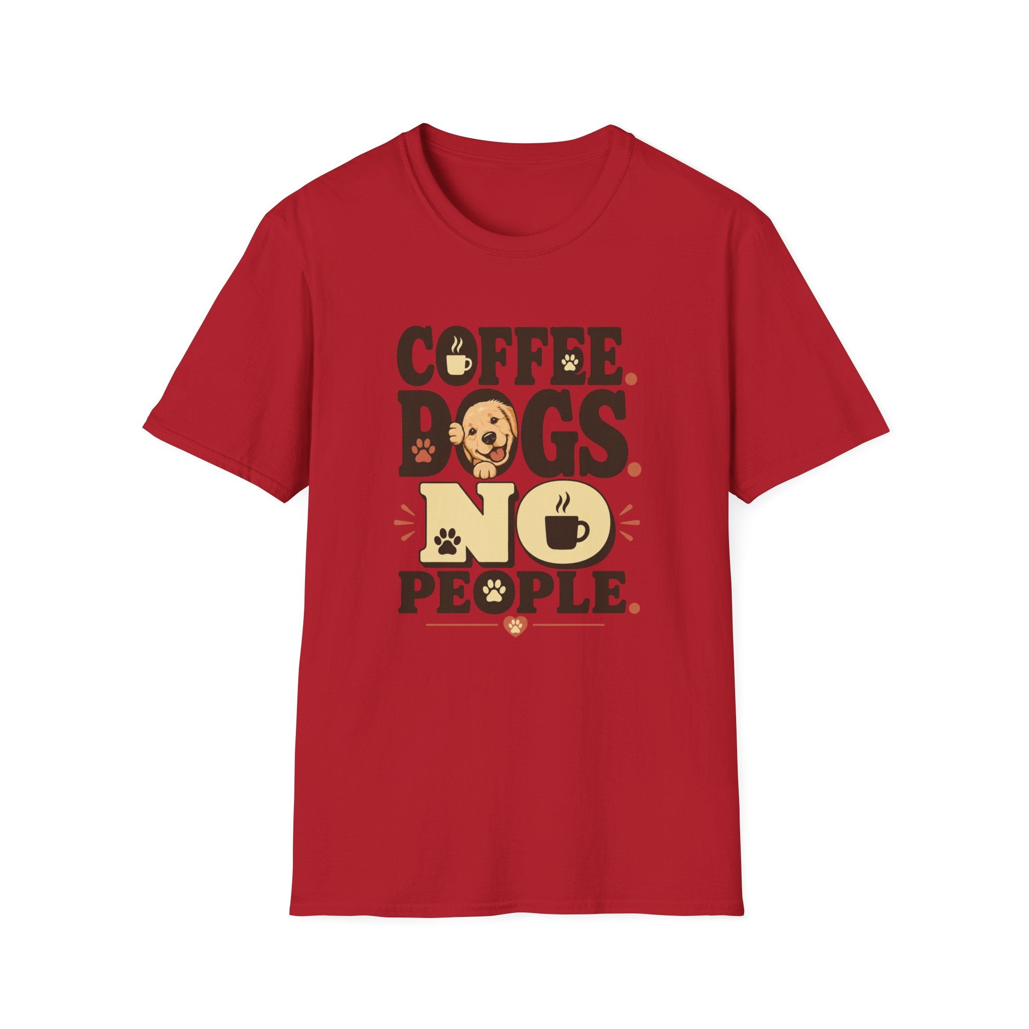 Coffee. Dogs. No People. T-Shirt