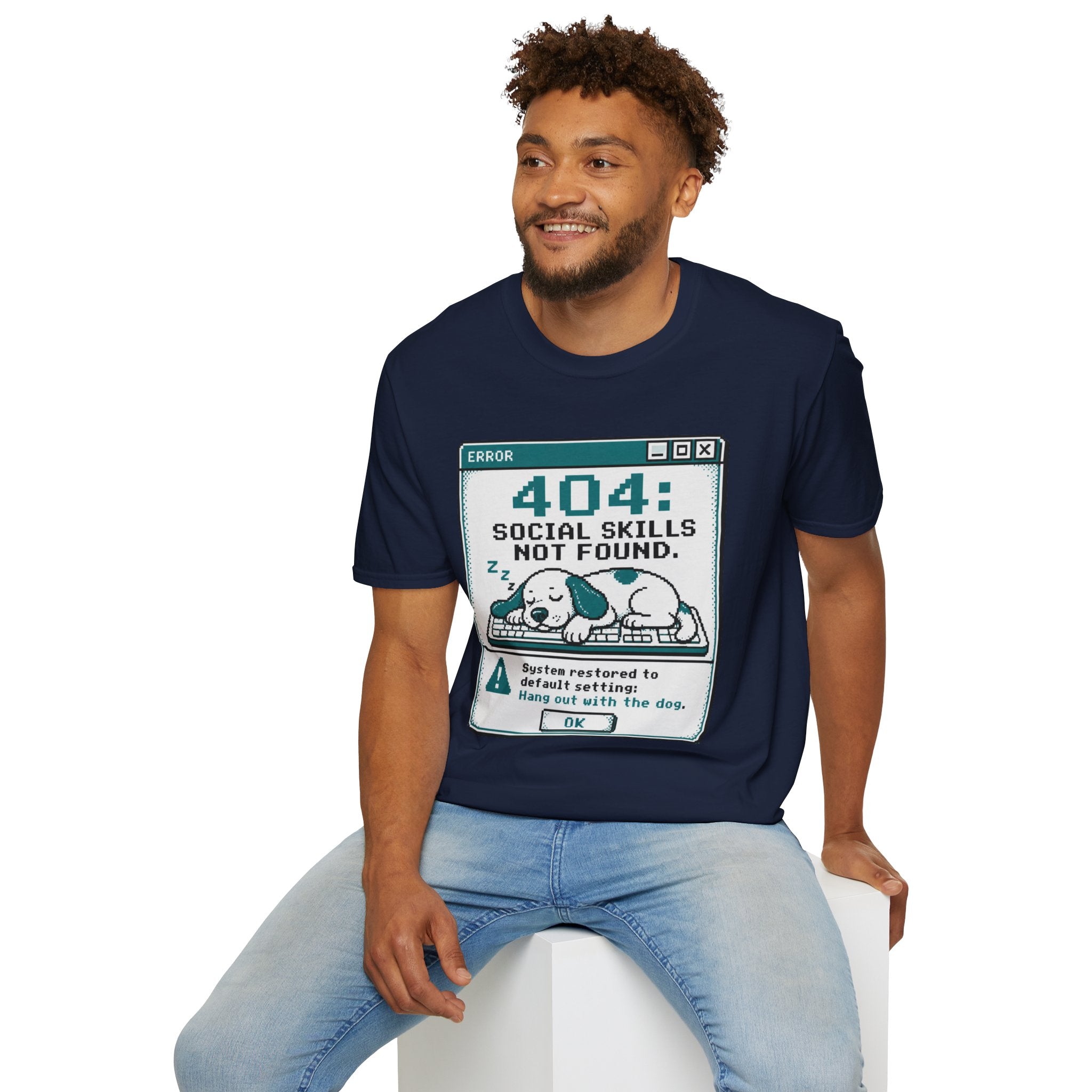 404: Social Skills Not Found T-shirt