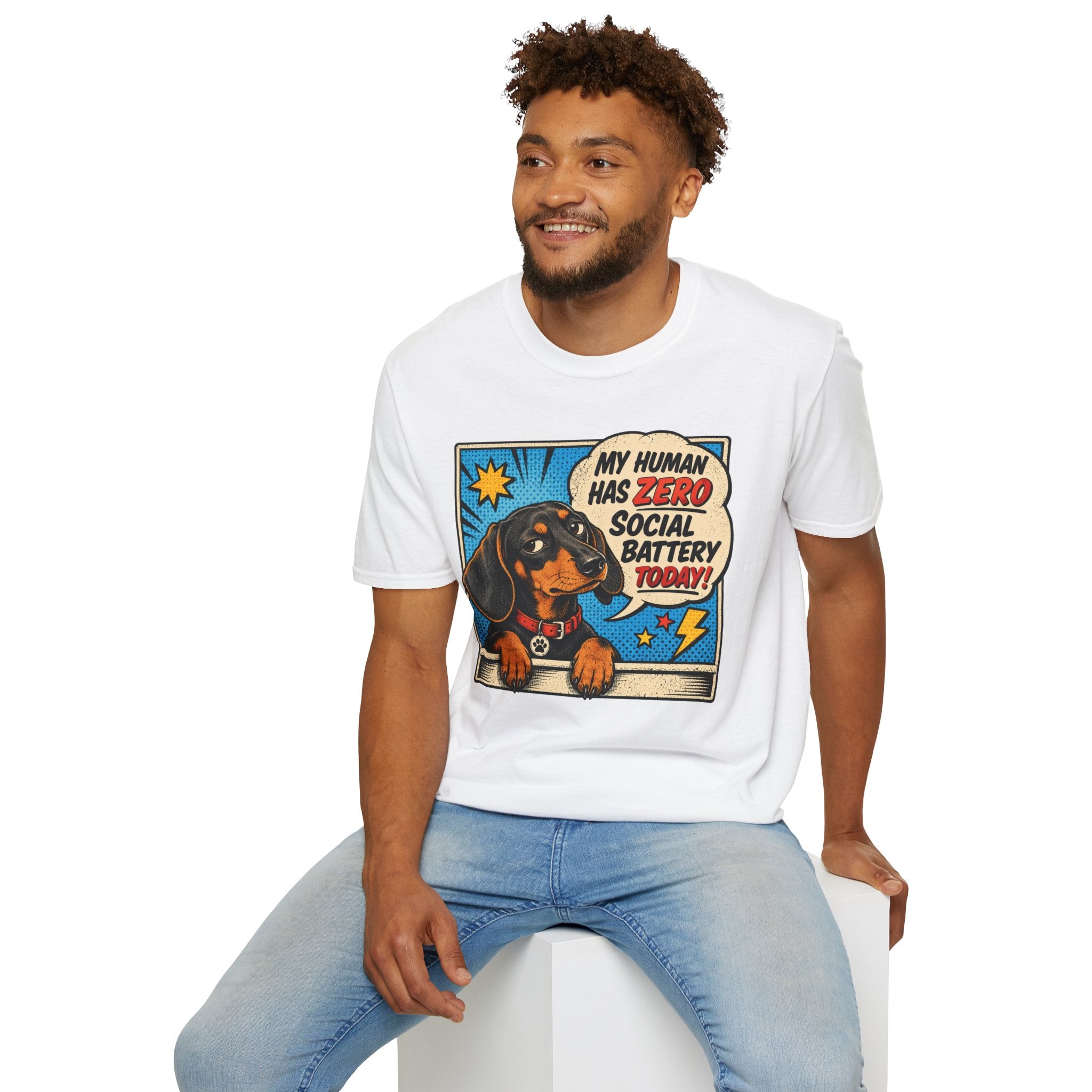 My Human Has Zero Social Battery T-shirt