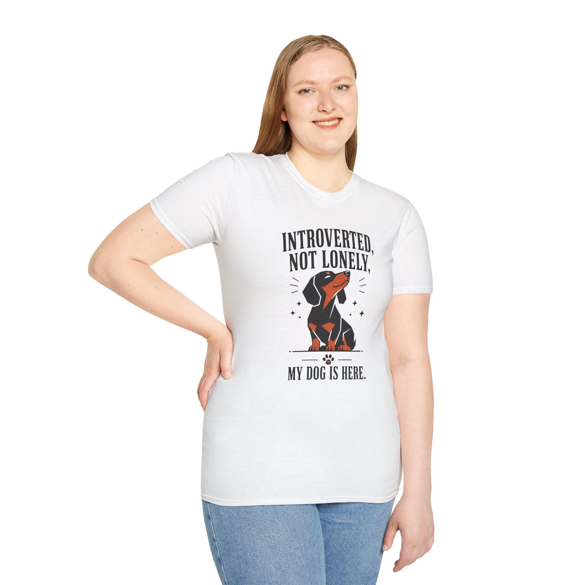 Introverted, Not Lonely Dachshund T-shirt