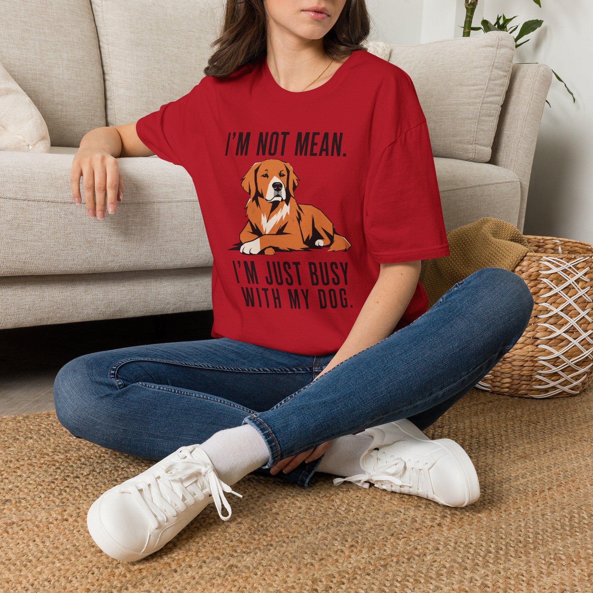 I’m Not Mean. Retriever T‑Shirt