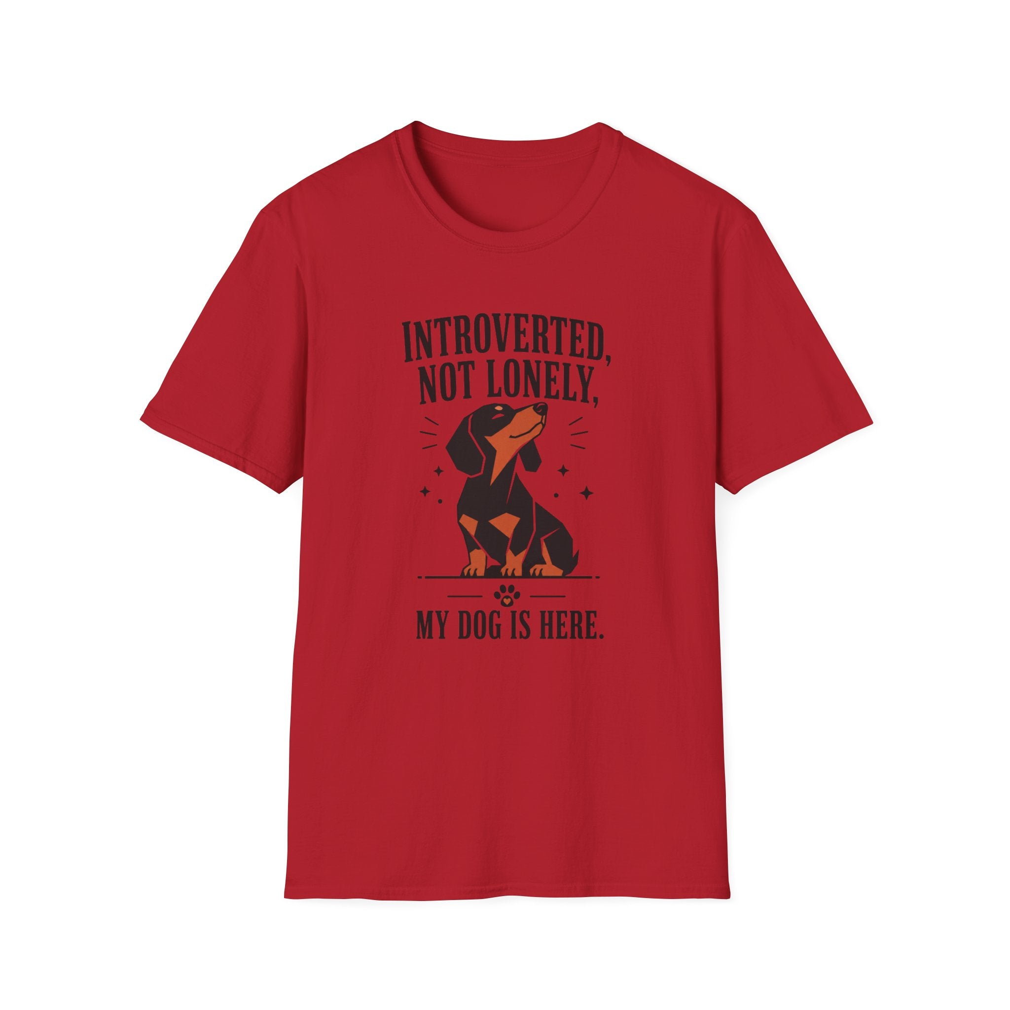 Introverted, Not Lonely Dachshund T-shirt