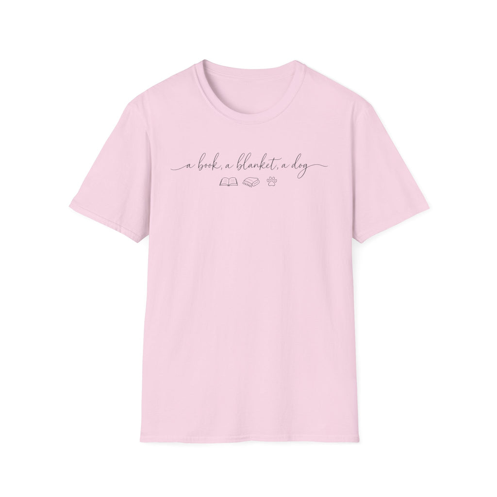 Book Blanket Dog T-Shirt
