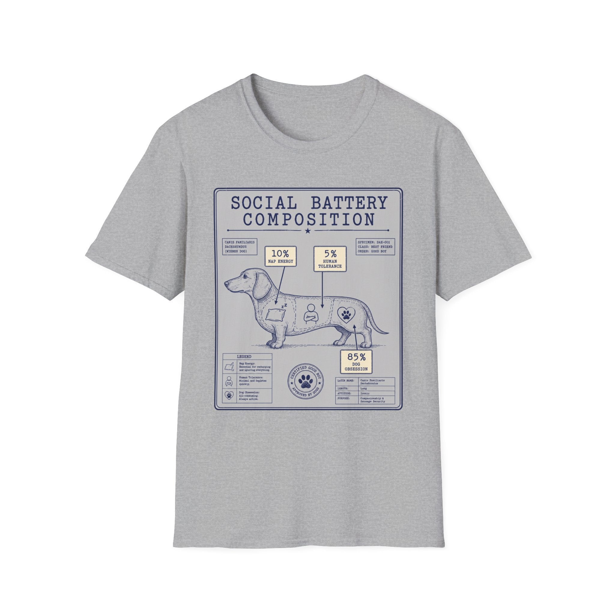 Social Battery Composition T-Shirt