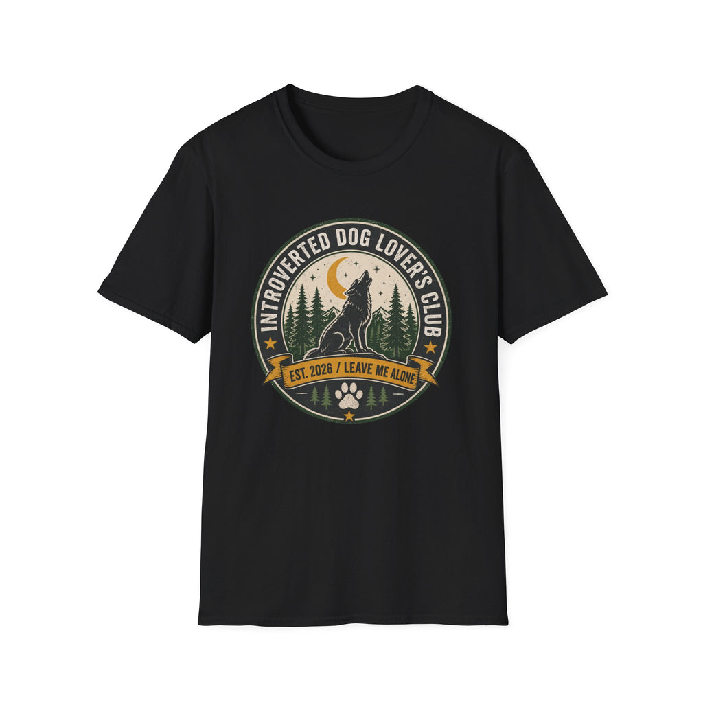 Introverted Dog Lover's Club T-Shirt