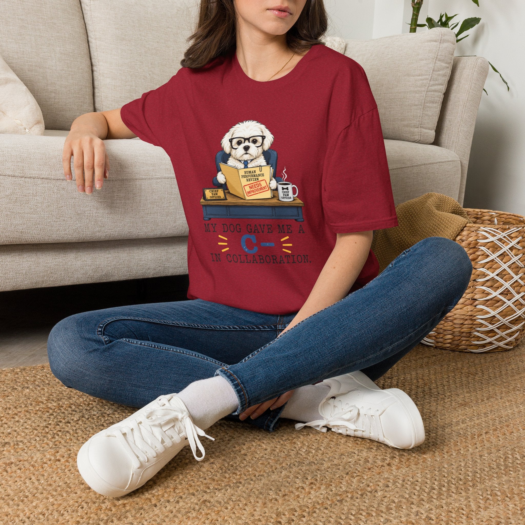 My Dog Gave Me a C in Collaboration” T-shirt
