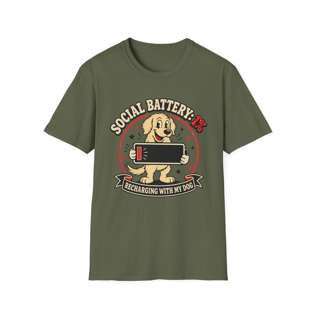 Social Battery 1% T-Shirt