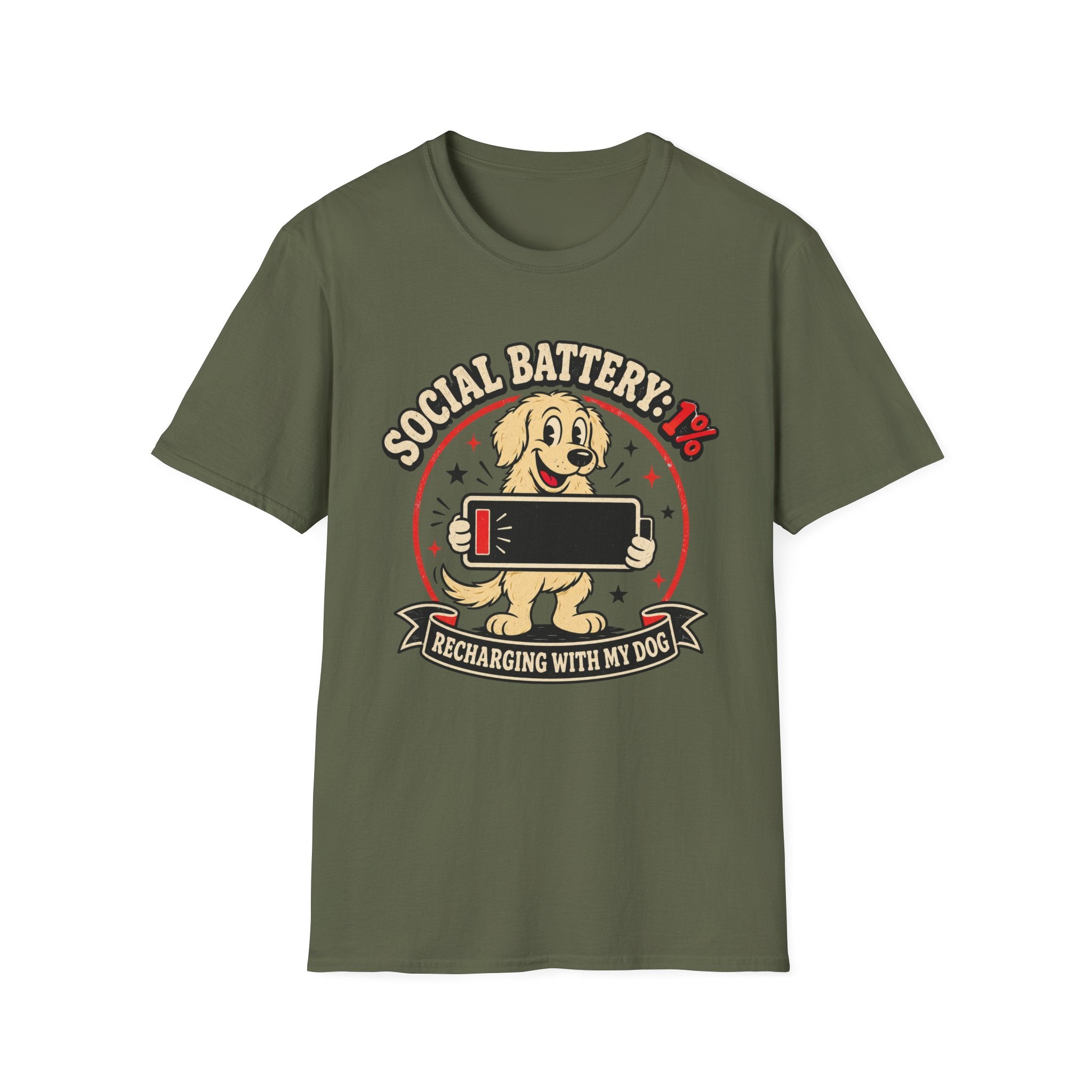 Social Battery 1% T-Shirt