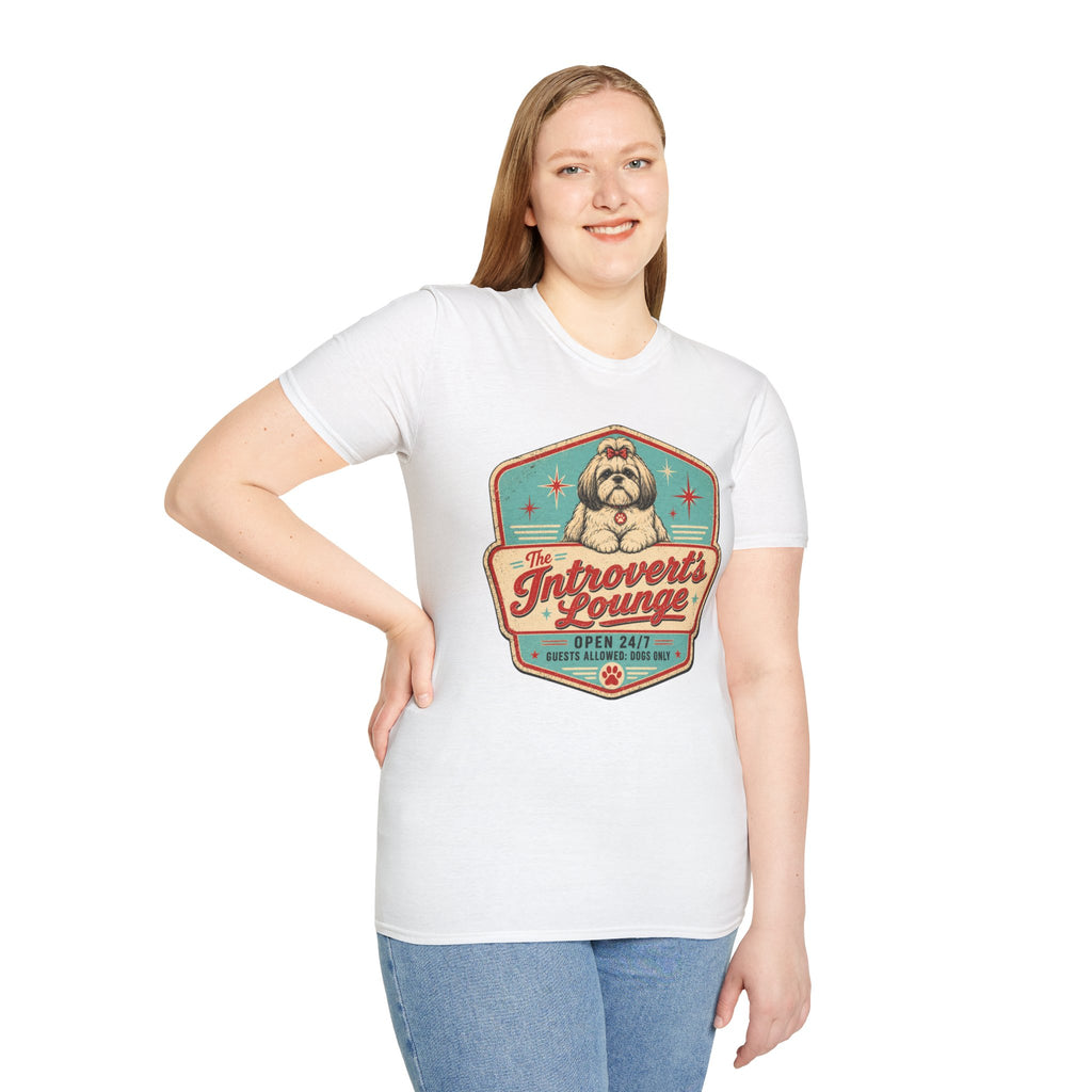 Introvert's Lounge Shih Tzu T-Shirt