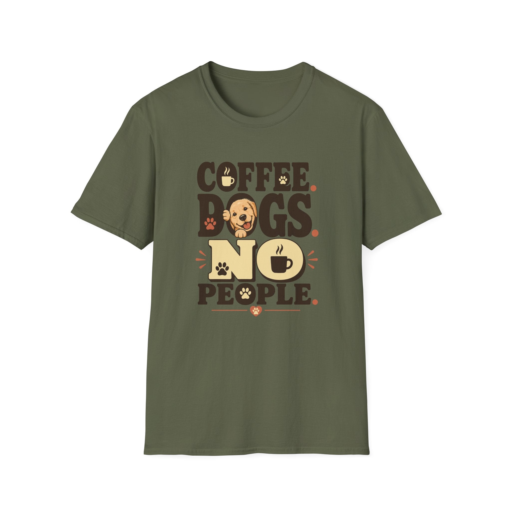 Coffee. Dogs. No People. T-Shirt