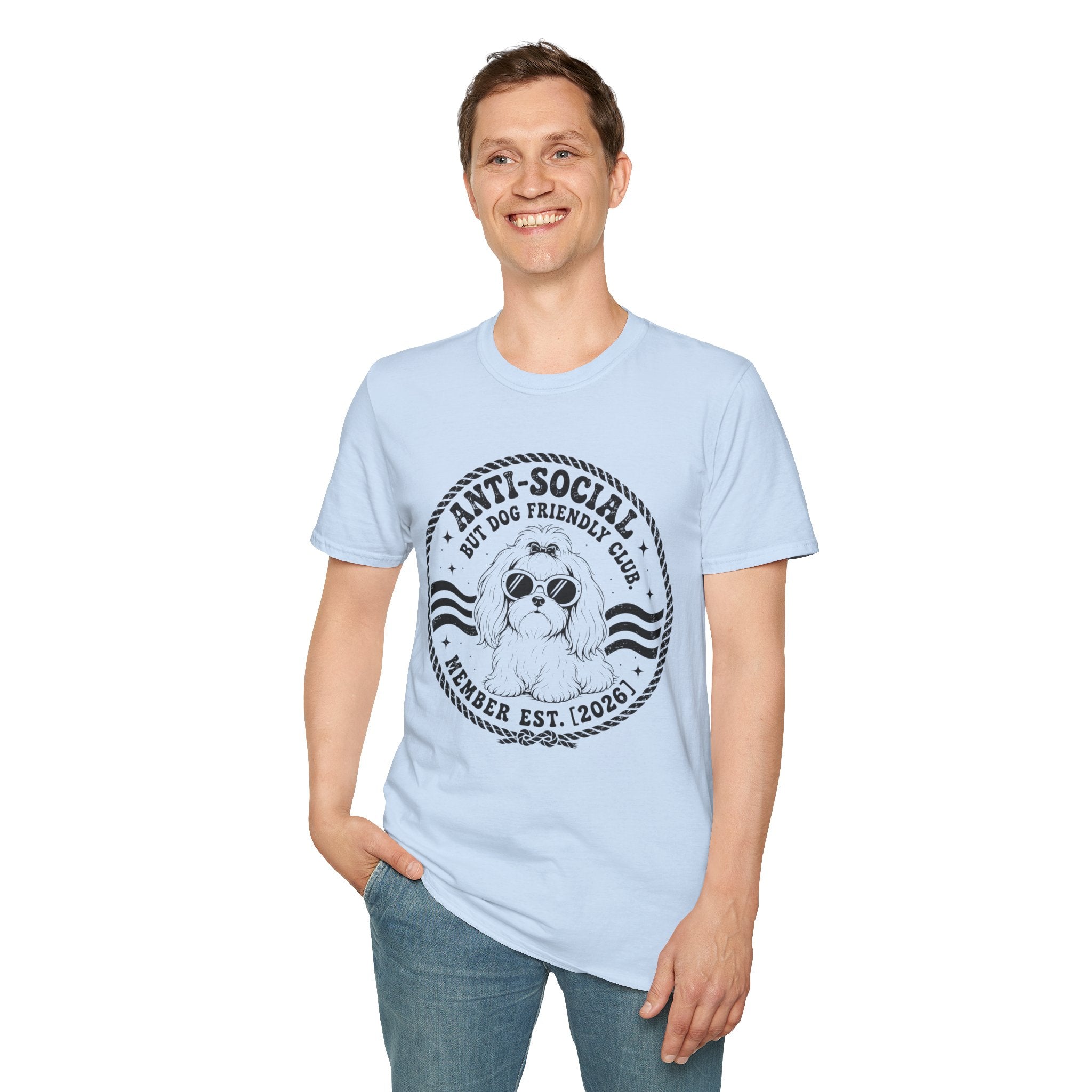 Anti-Social But Dog Friendly T-Shirt