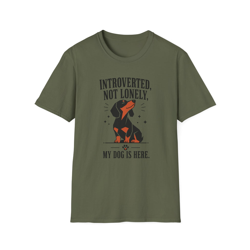 Introverted, Not Lonely Dachshund T-shirt