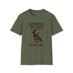 Introverted, Not Lonely Dachshund T-shirt