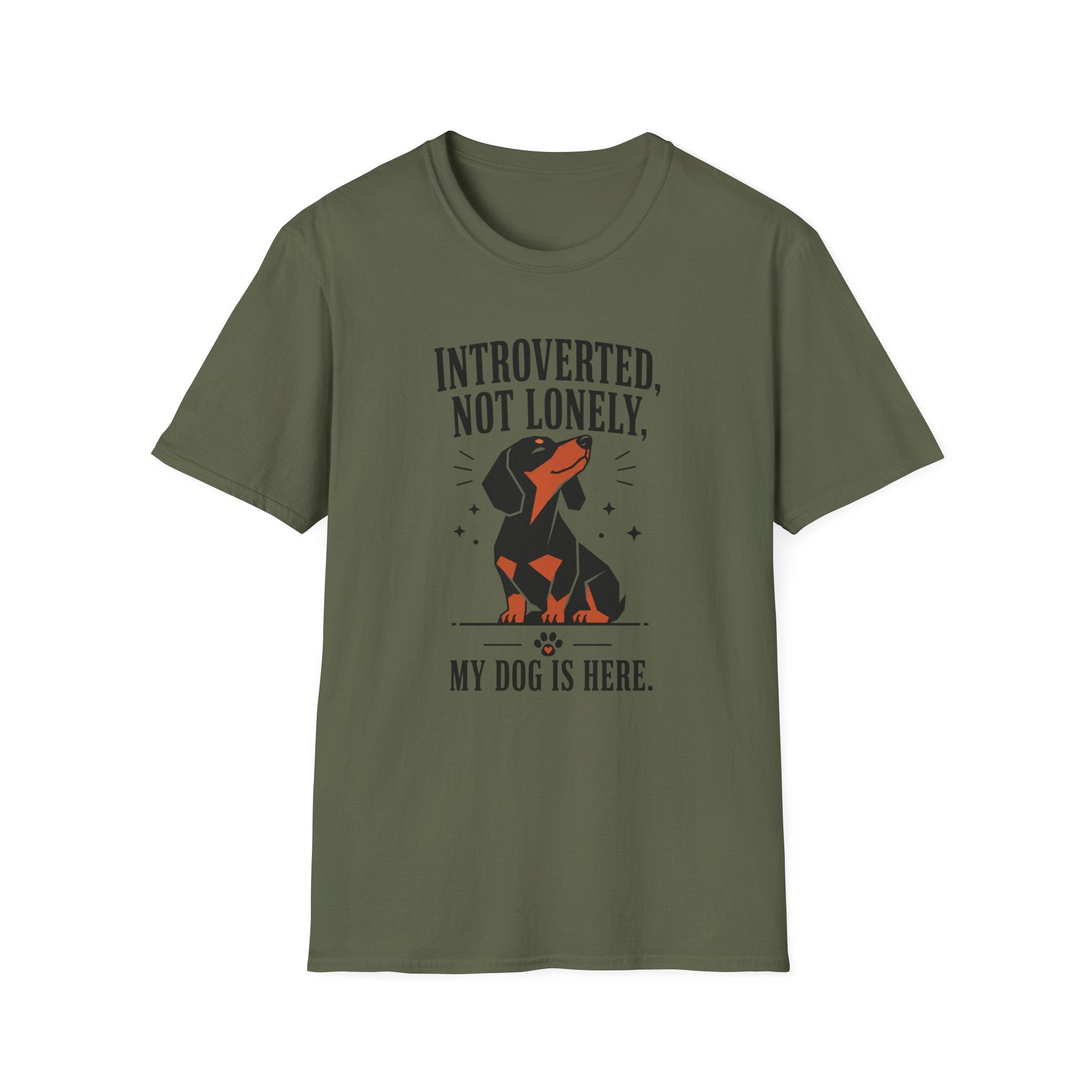 Introverted, Not Lonely Dachshund T-shirt
