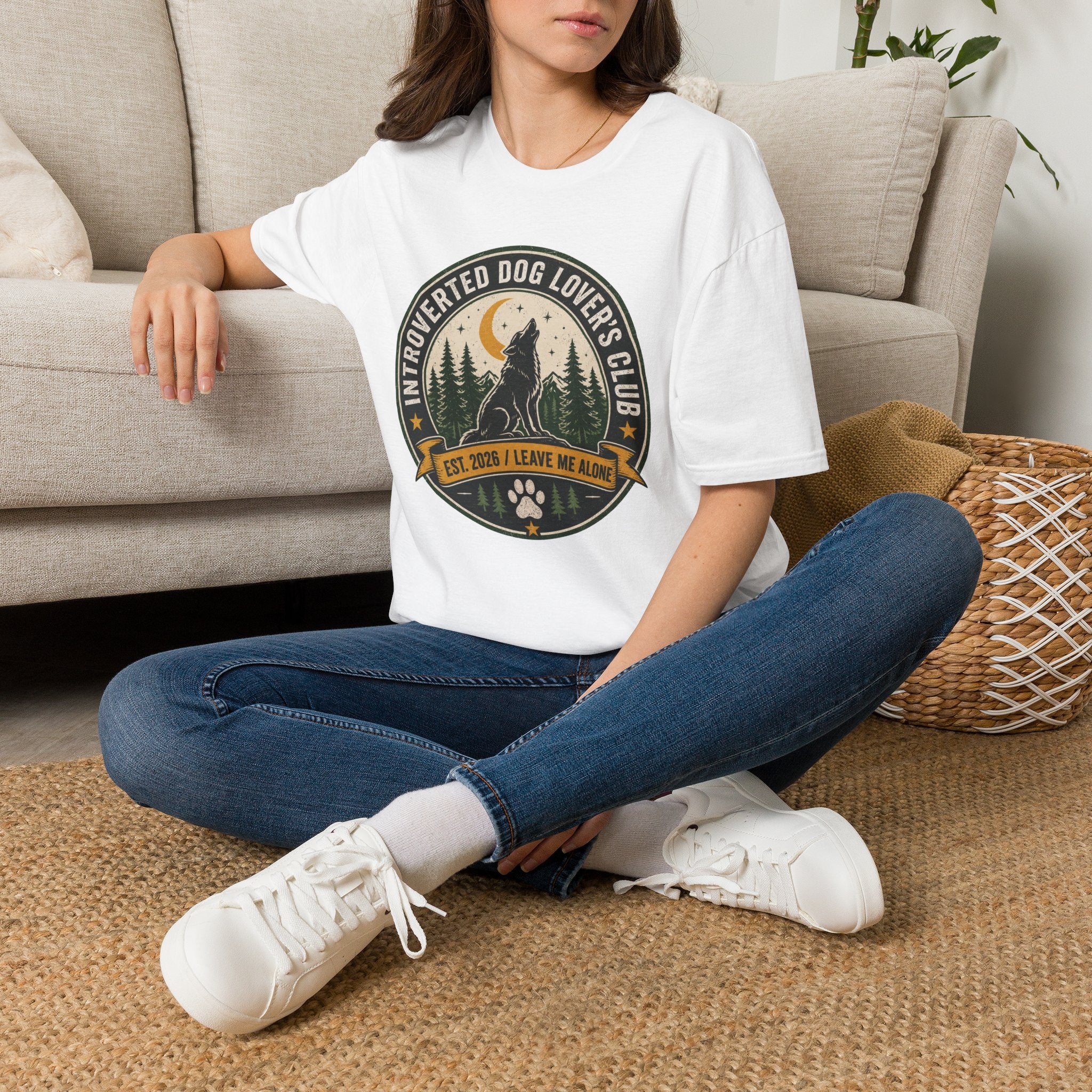 Introverted Dog Lover's Club T-Shirt