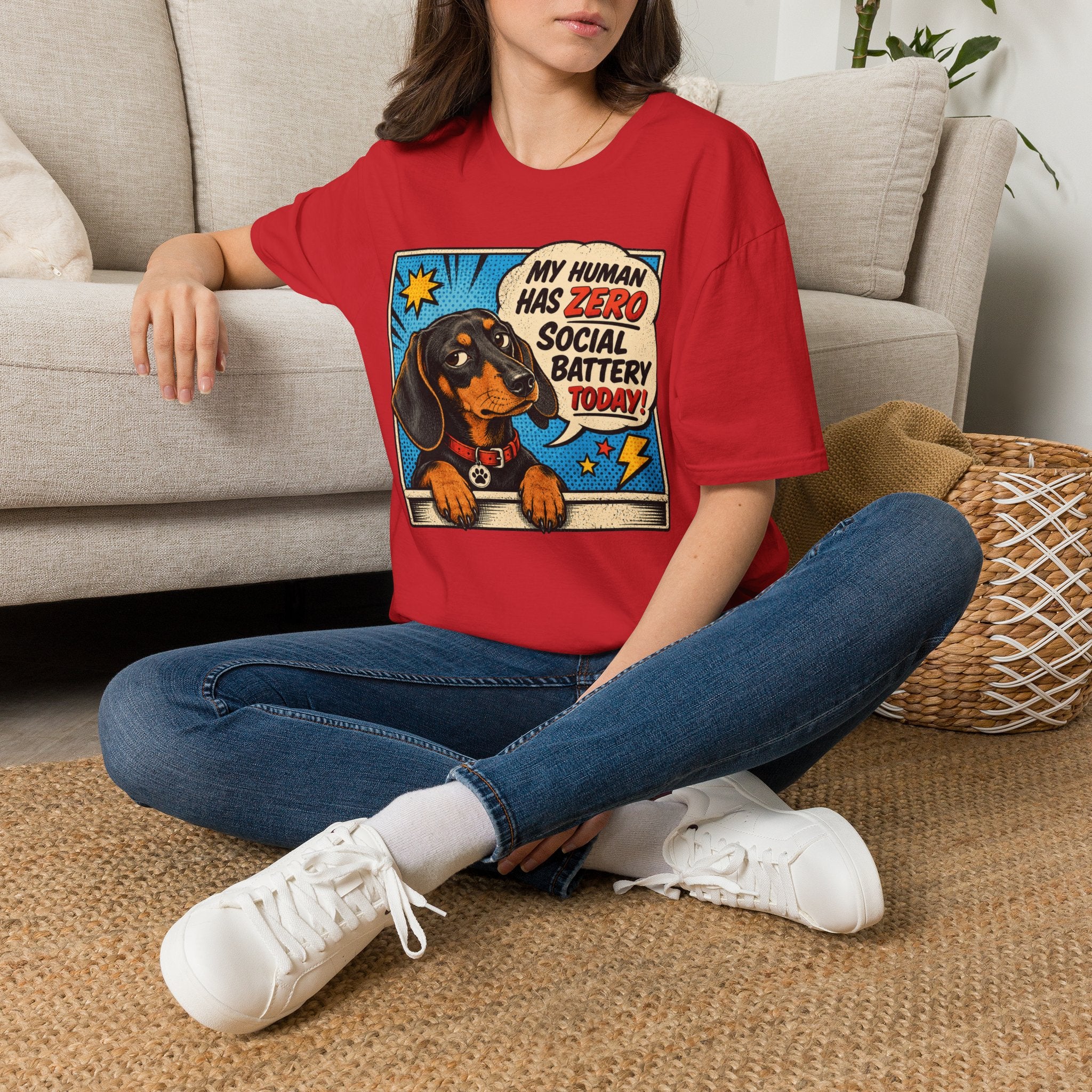 My Human Has Zero Social Battery T-shirt