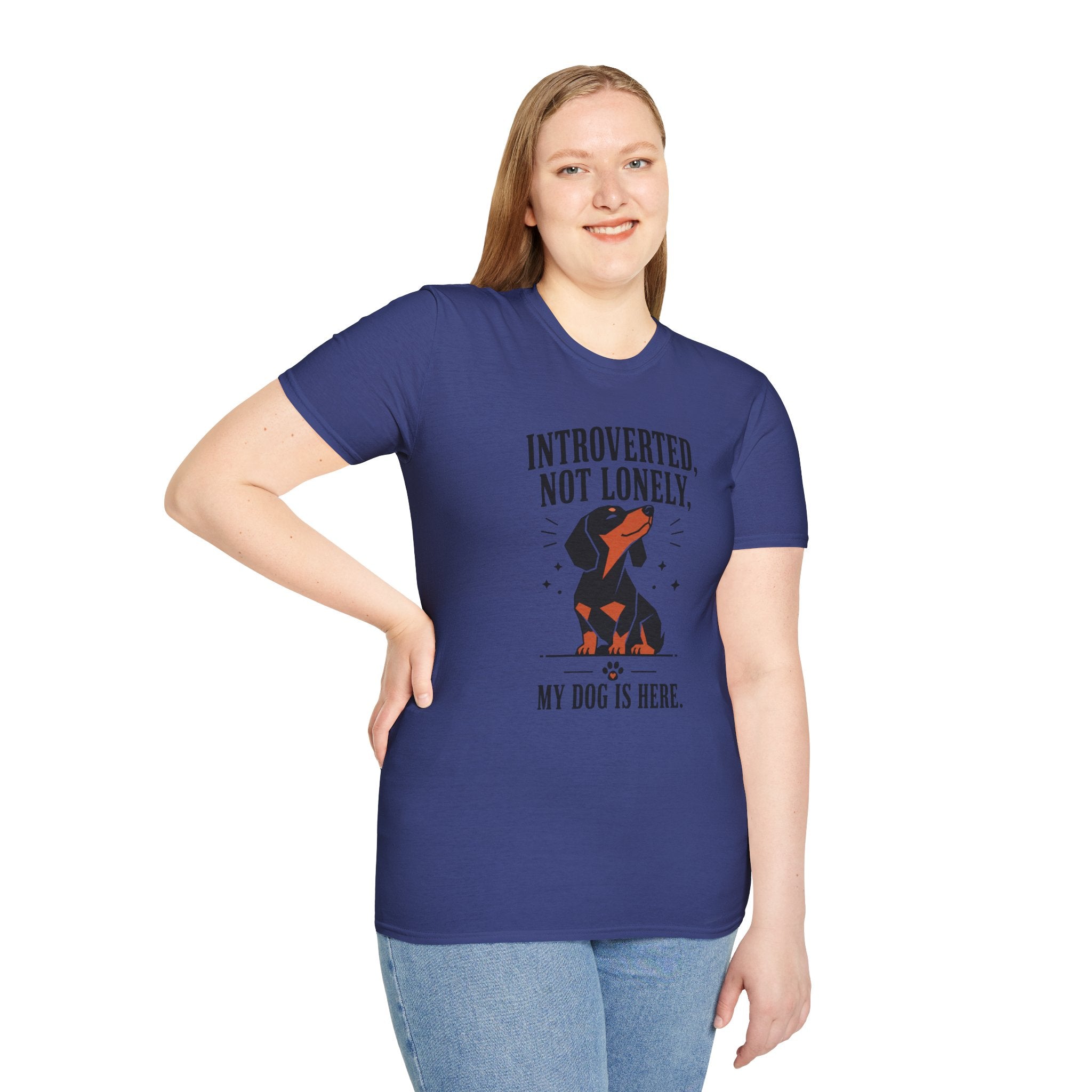 Introverted, Not Lonely Dachshund T-shirt
