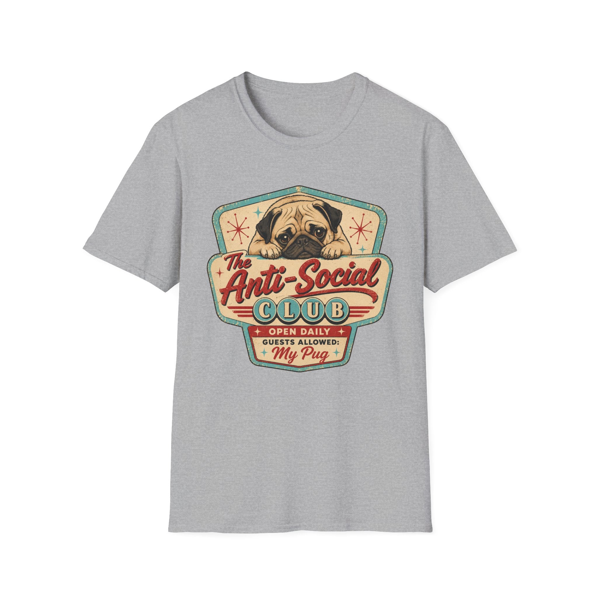 Anti-Social Club Pug T-Shirt