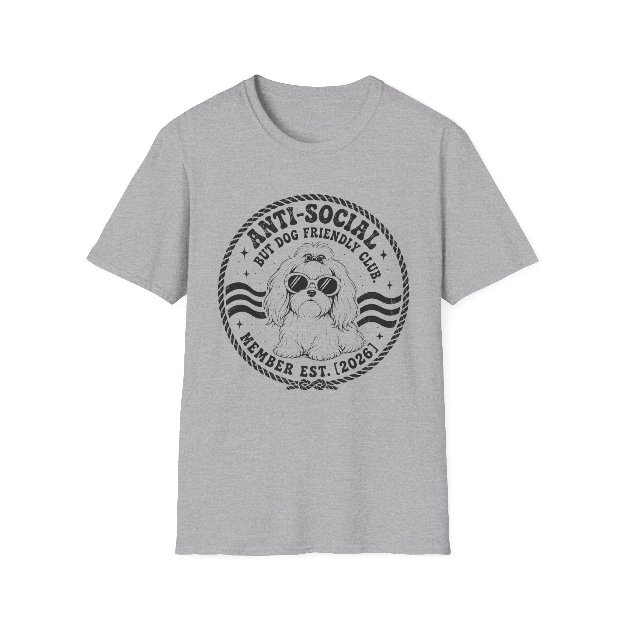 Anti-Social But Dog Friendly T-Shirt