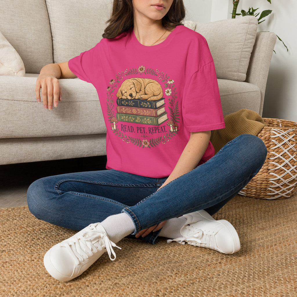 'Read. Pet. Repeat.' T-Shirt