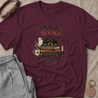 Dogs Books Spooky Things T-Shirt