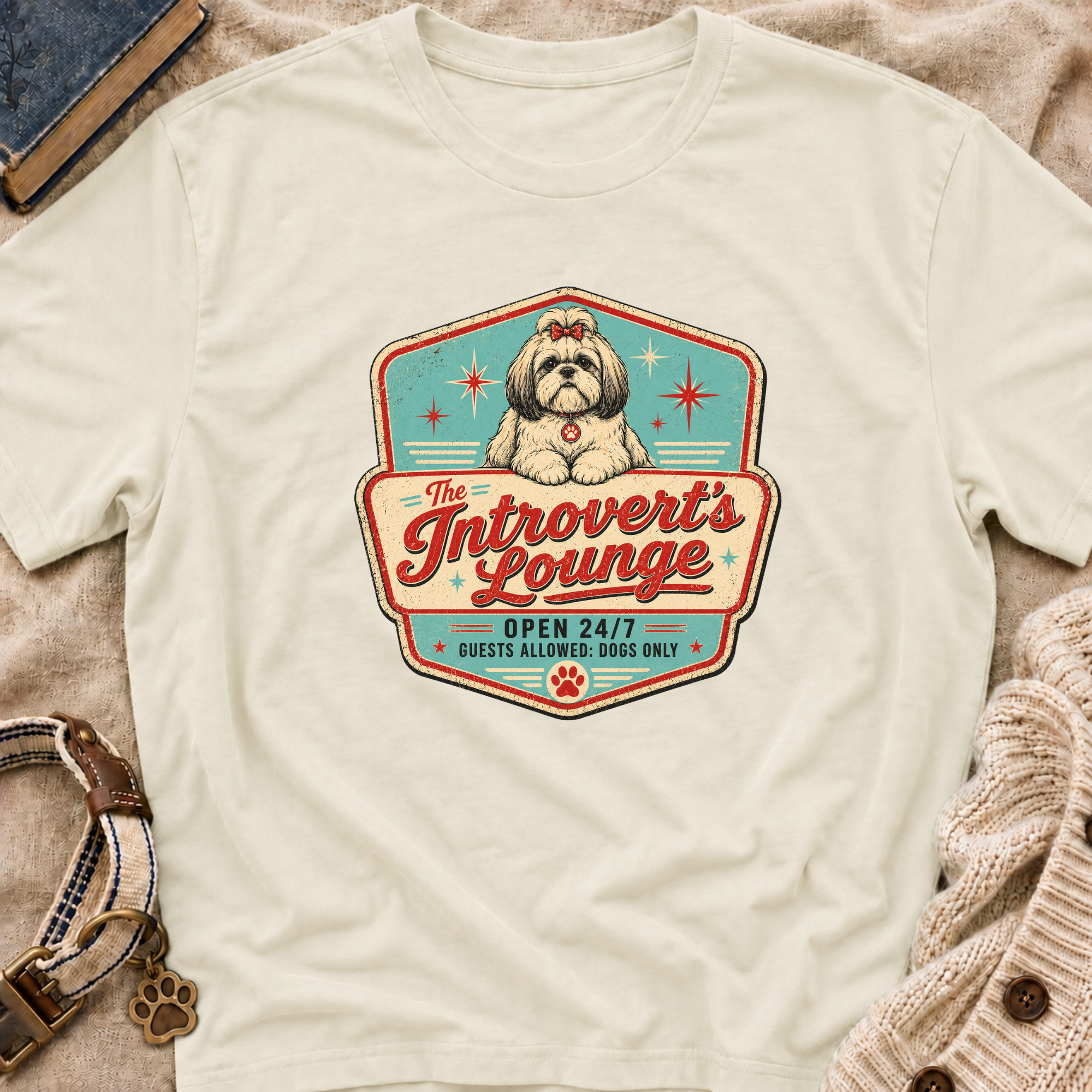 Introvert's Lounge Shih Tzu T-Shirt
