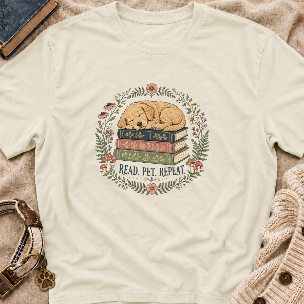 Read Pet Repeat T-Shirt