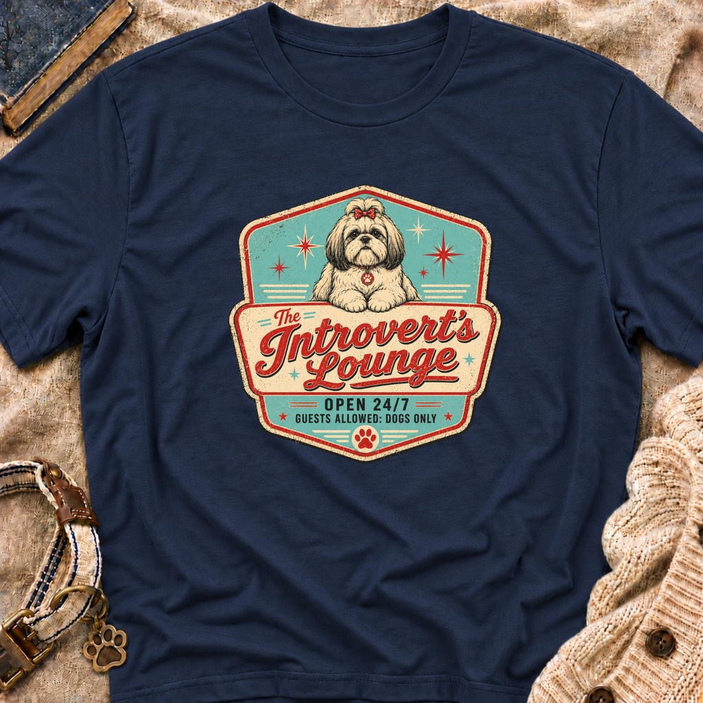 Introvert's Lounge Shih Tzu T-Shirt