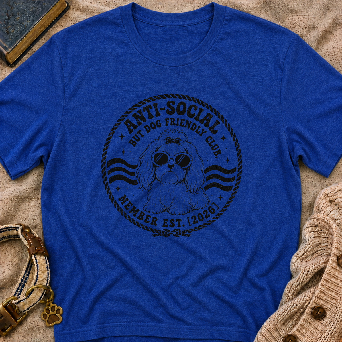 Anti-Social But Dog Friendly T-Shirt