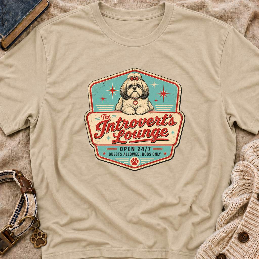 Introvert's Lounge Shih Tzu T-Shirt