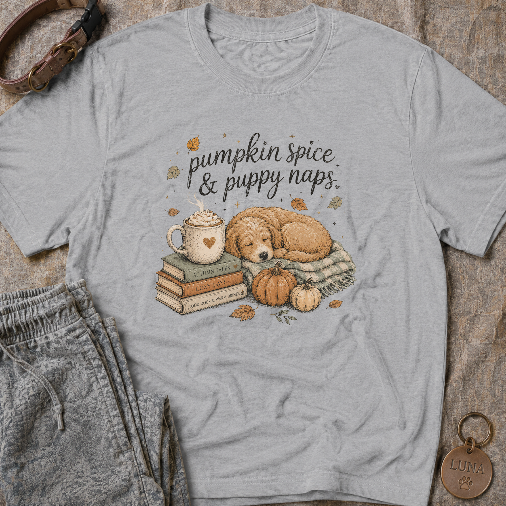 Pumpkin Spice & Puppy Naps T-Shirt