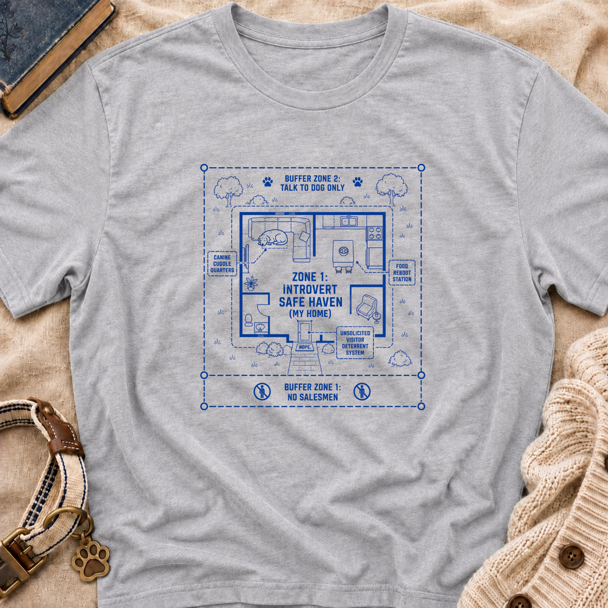 "Zone 1: Introvert Safe Haven" T-shirt